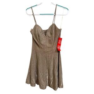 Glitter sparkle Social Couture flare mini dress.
